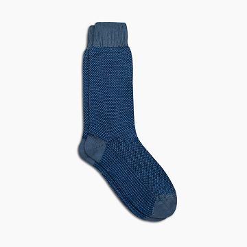 Calzini Thursday Boots Sodello Birdseye Cotone Uomo Blu | IT319YXF