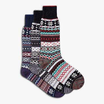Calzini Thursday Boots Sodello Norwegian Cotone 3-Pack Uomo Colorate | IT13MQZ