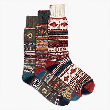 Calzini Thursday Boots Sodello Southern Sun Cotone 3-Pack Uomo Arancioni Colorate | IT16VRW