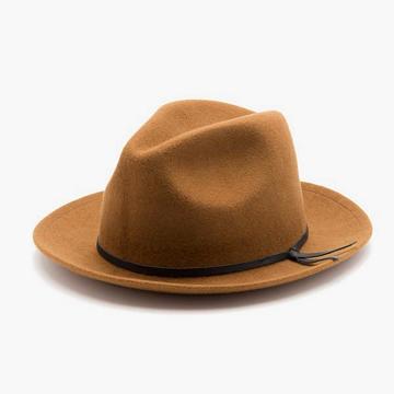 Cappelli Thursday Boots Luke Fedora Lana Vergine Uomo Marroni | IT311FDN