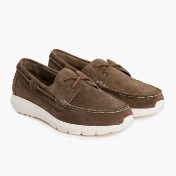 Scarpe Barca Thursday Boots Handsewn Runner Scamosciate Uomo Marroni | IT235ITL
