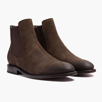 Stivaletti Chelsea Thursday Boots Cavalier Scamosciate Uomo Caffè | IT24GSO