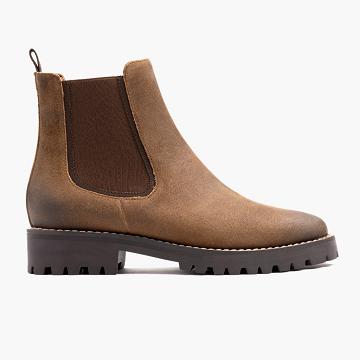 Stivaletti Chelsea Thursday Boots Legend Scamosciate Donna Marroni | IT396UZG