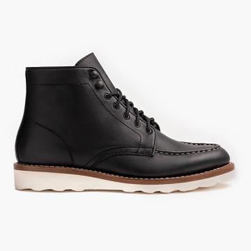 Stivali Stringati Thursday Boots Diplomat Pelle Donna Nere | IT345YXF