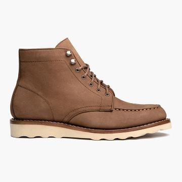 Stivali Stringati Thursday Boots Diplomat Nubuck Donna Marroni | IT347RVD