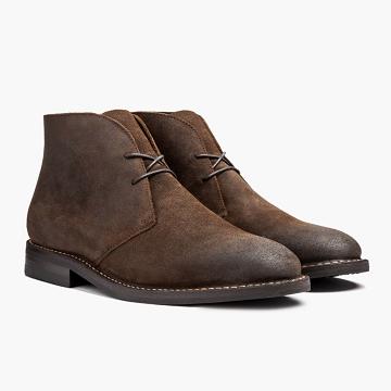 Stivali Stringati Thursday Boots Scout Scamosciate Uomo Caffè | IT122XYU