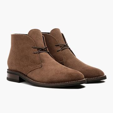 Stivali Stringati Thursday Boots Scout Scamosciate Uomo Marroni | IT123ZUT