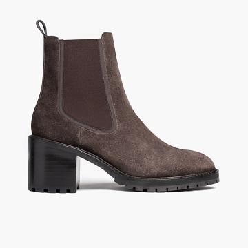 Stivali Thursday Boots Knockout Scamosciate Donna Caffè | IT390DFM13